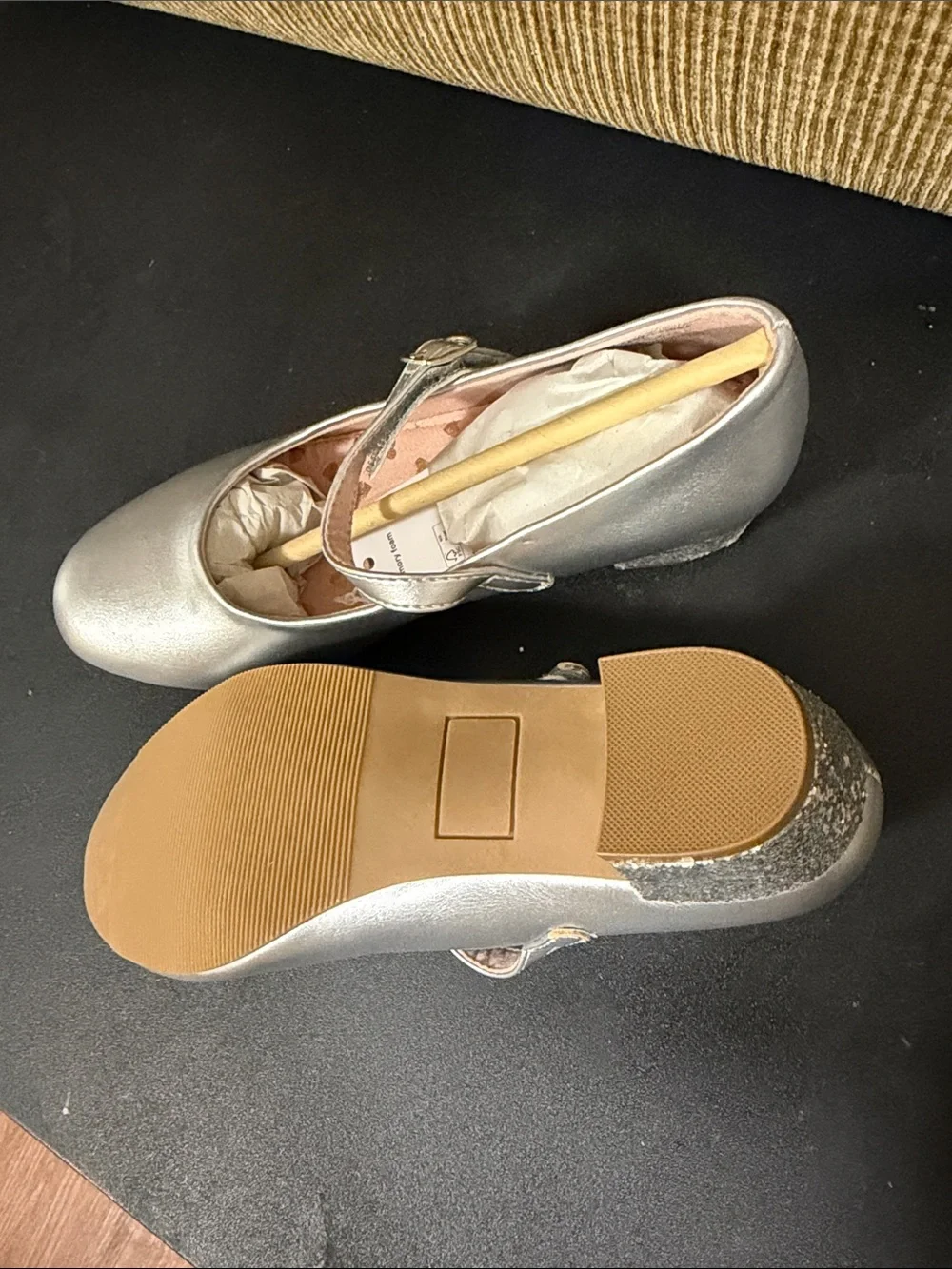 SO Silver Girls' Mary Jane Dress Shoes
